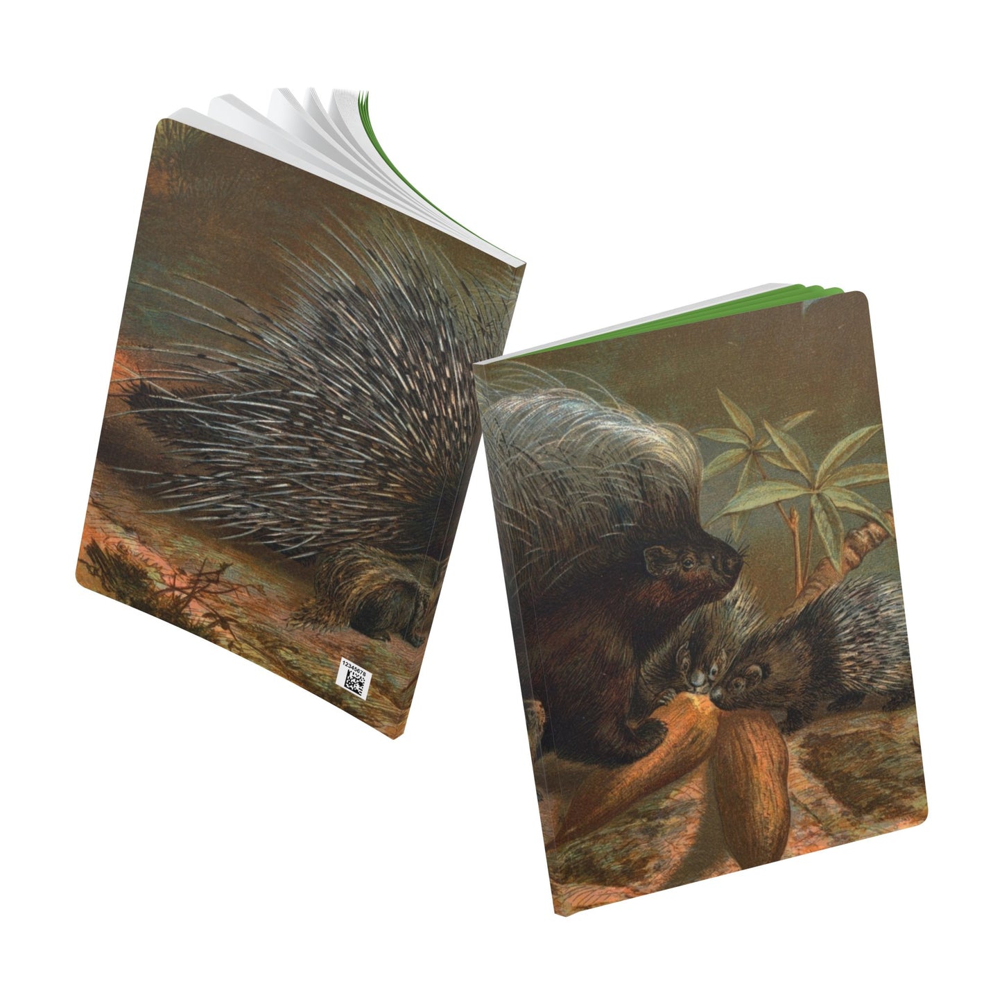 Softcover Journal - vintage porcupine