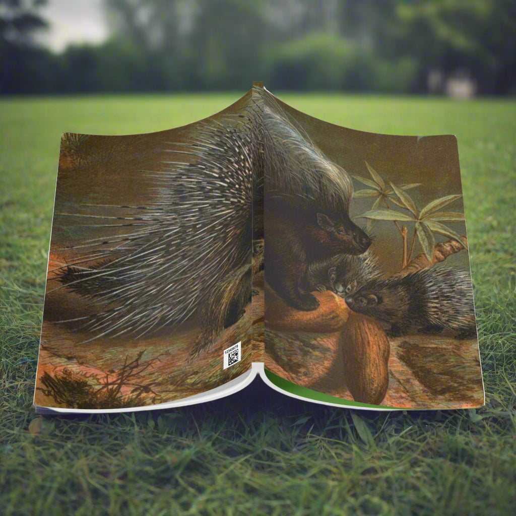 Softcover Journal - vintage porcupine