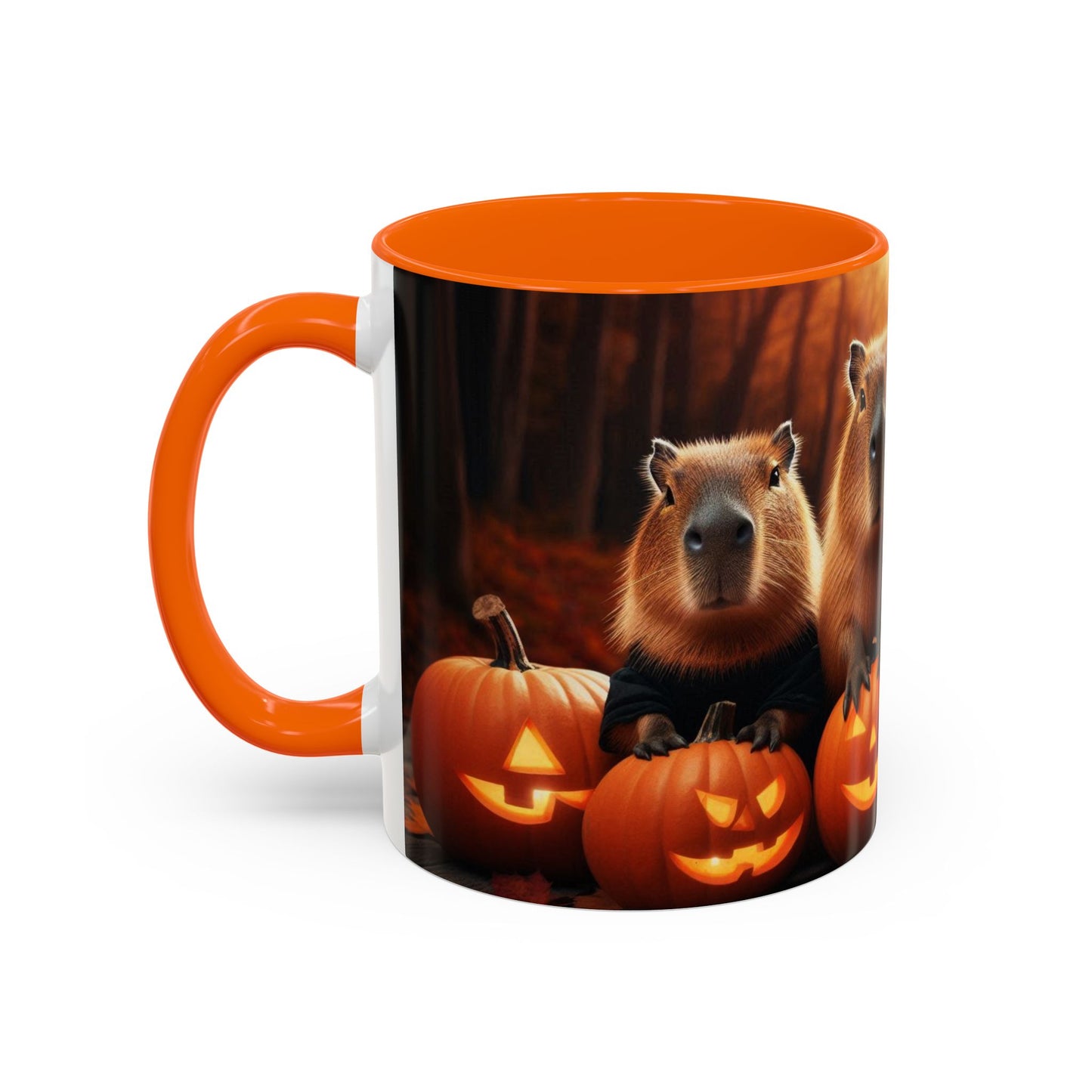 Halloween capybara mug