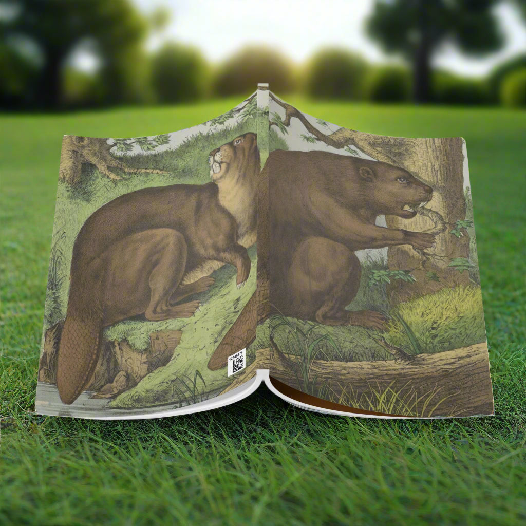Softcover Journal - vintage beaver