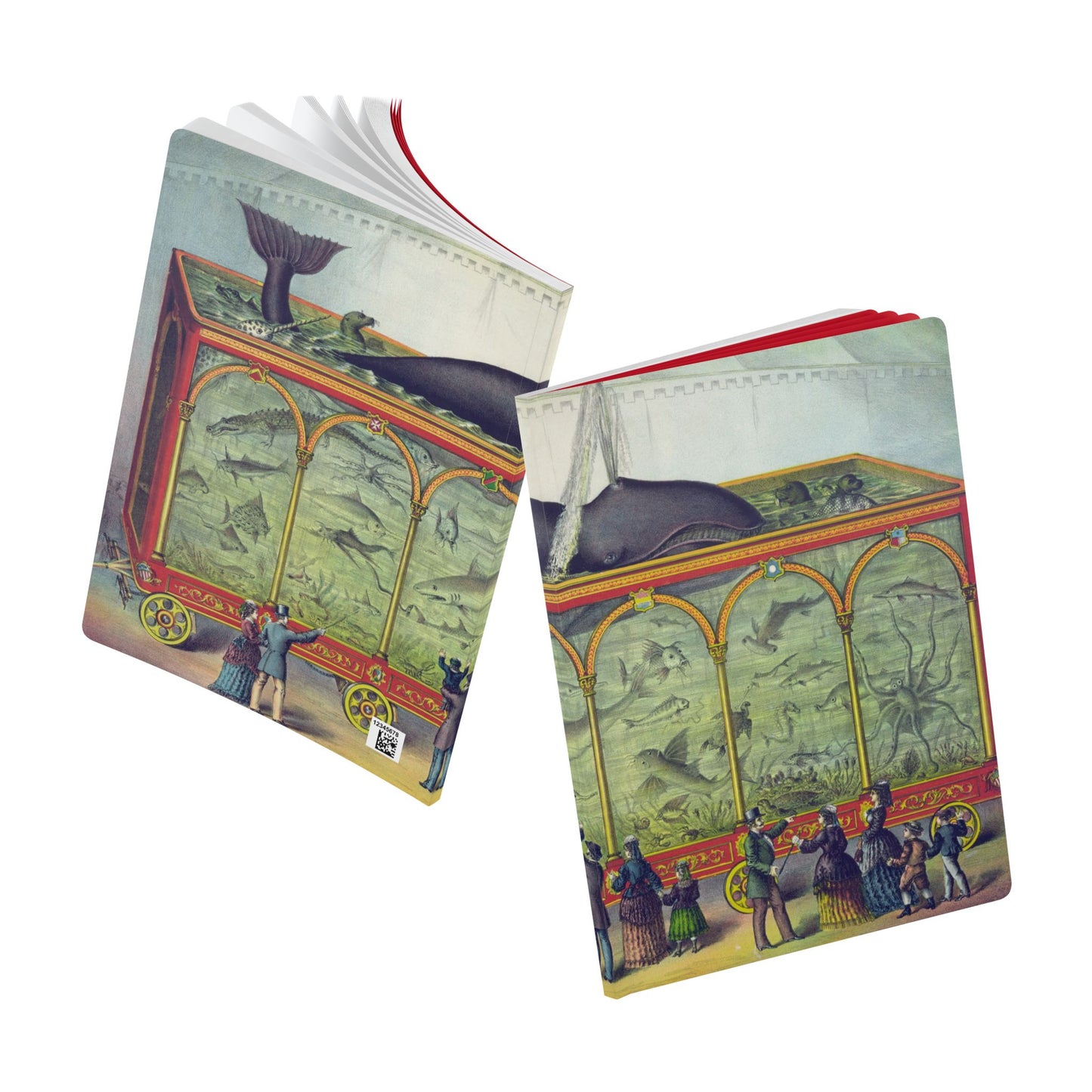 Softcover Journal - vintage whale tank