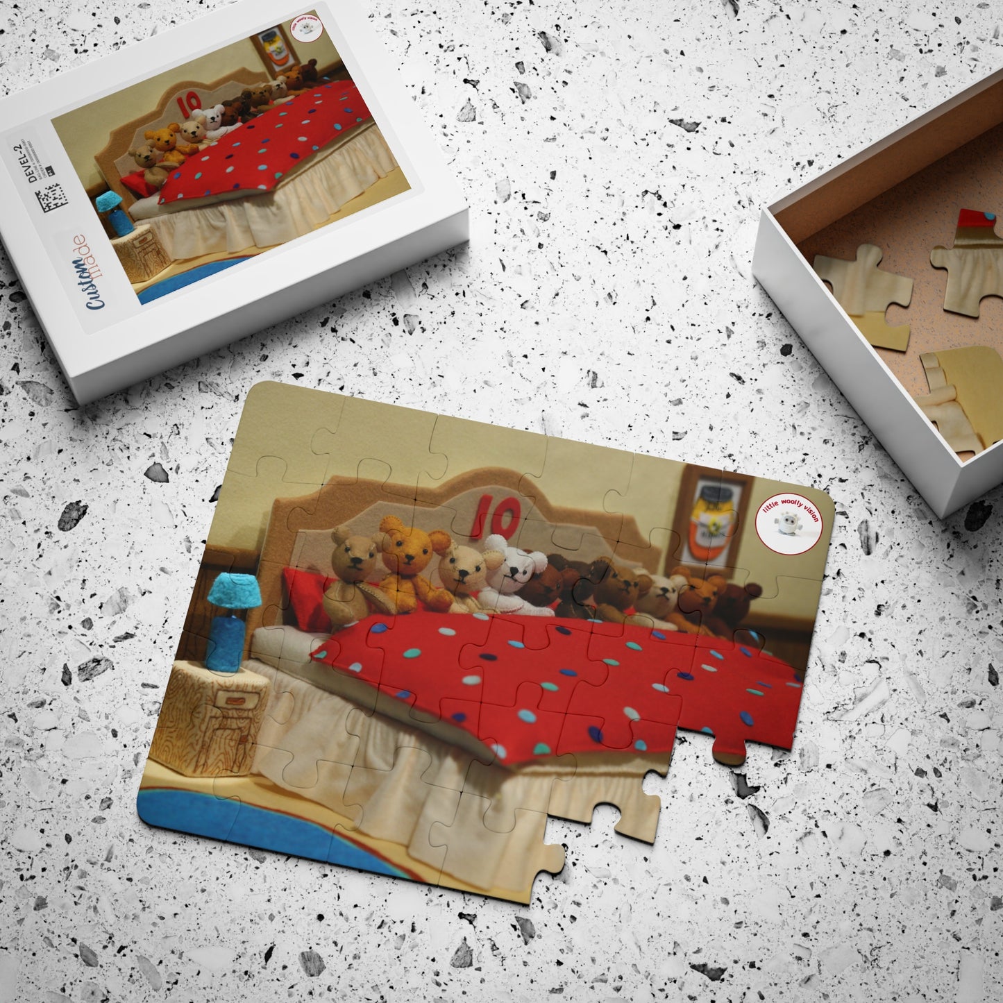 Kids' Puzzle, 30 Piece - Ten in a Bed