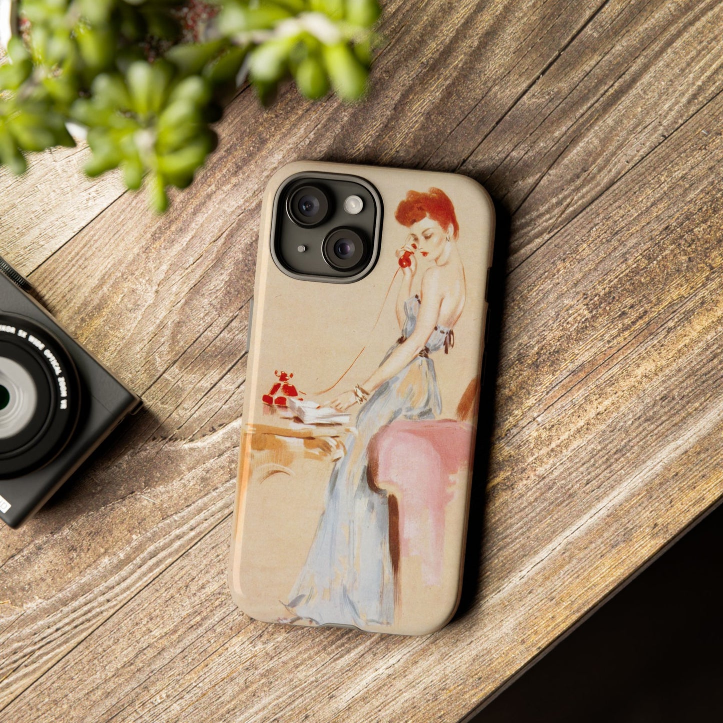 iPhone 15 Case - Pin Up, Redhead