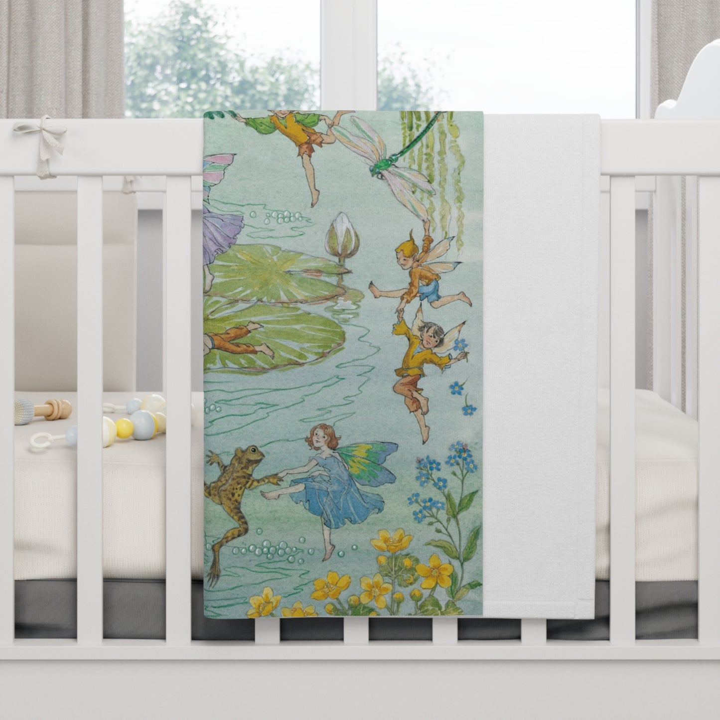 Waterlily Fairies Baby Blanket - Soft Fleece
