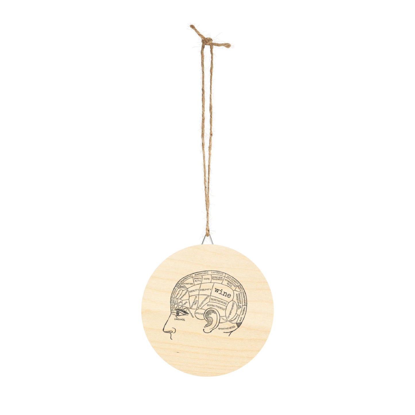 Wooden Sign - wine brain