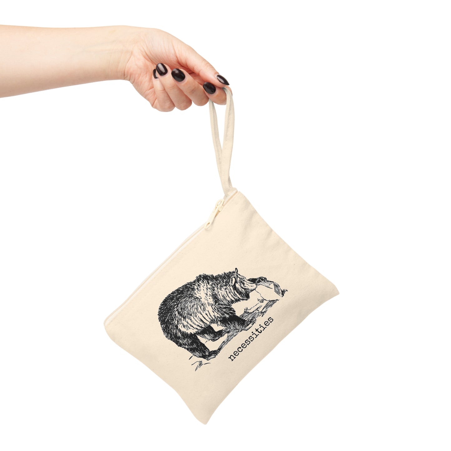 a veritable cornucopia funny illustration Victorian canvas zip bag pouch tote mini purse suitcase rucksack carry organize store storage office work home house lady woman funny humor cotton canvas gift present