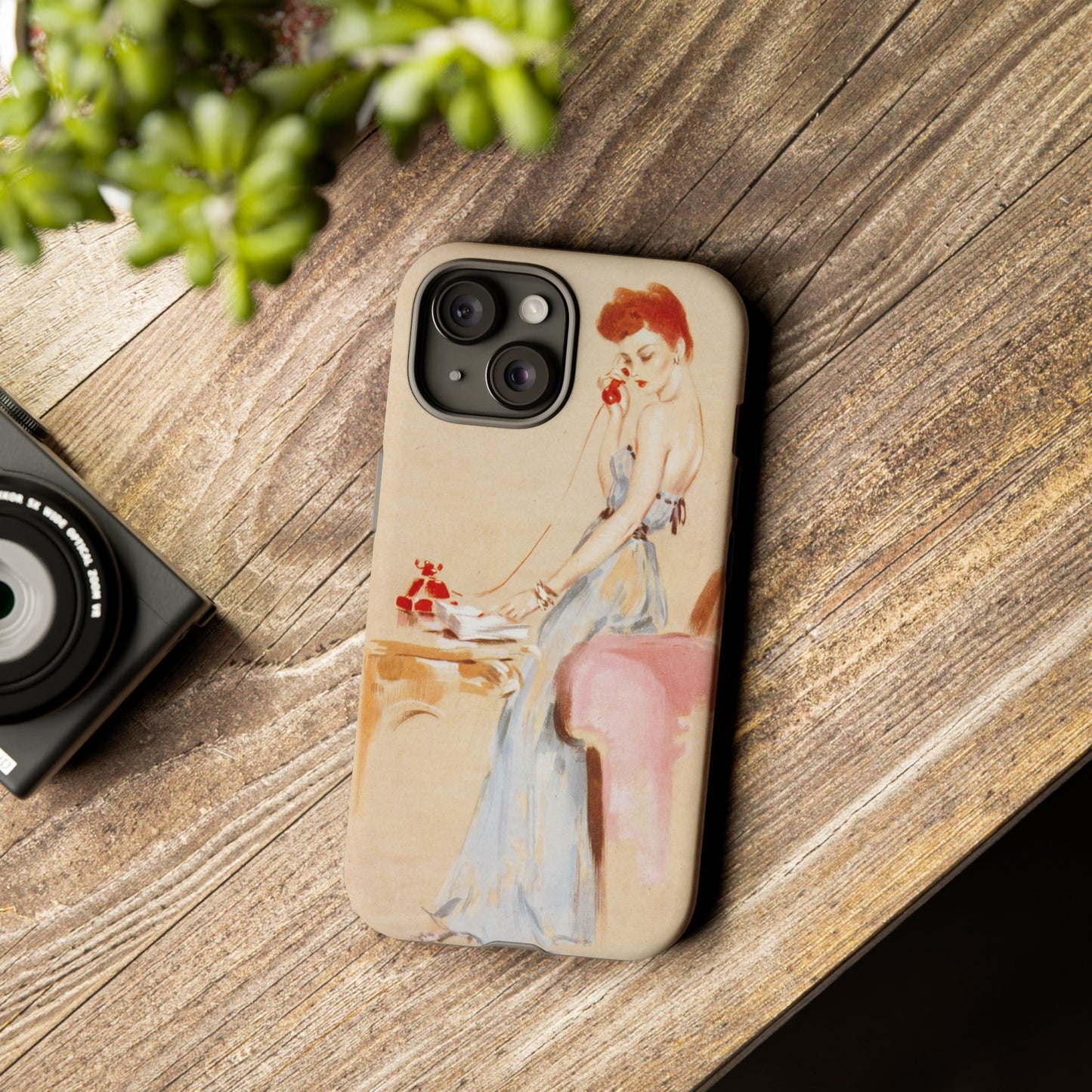 iPhone 15 Case - Pin Up, Redhead
