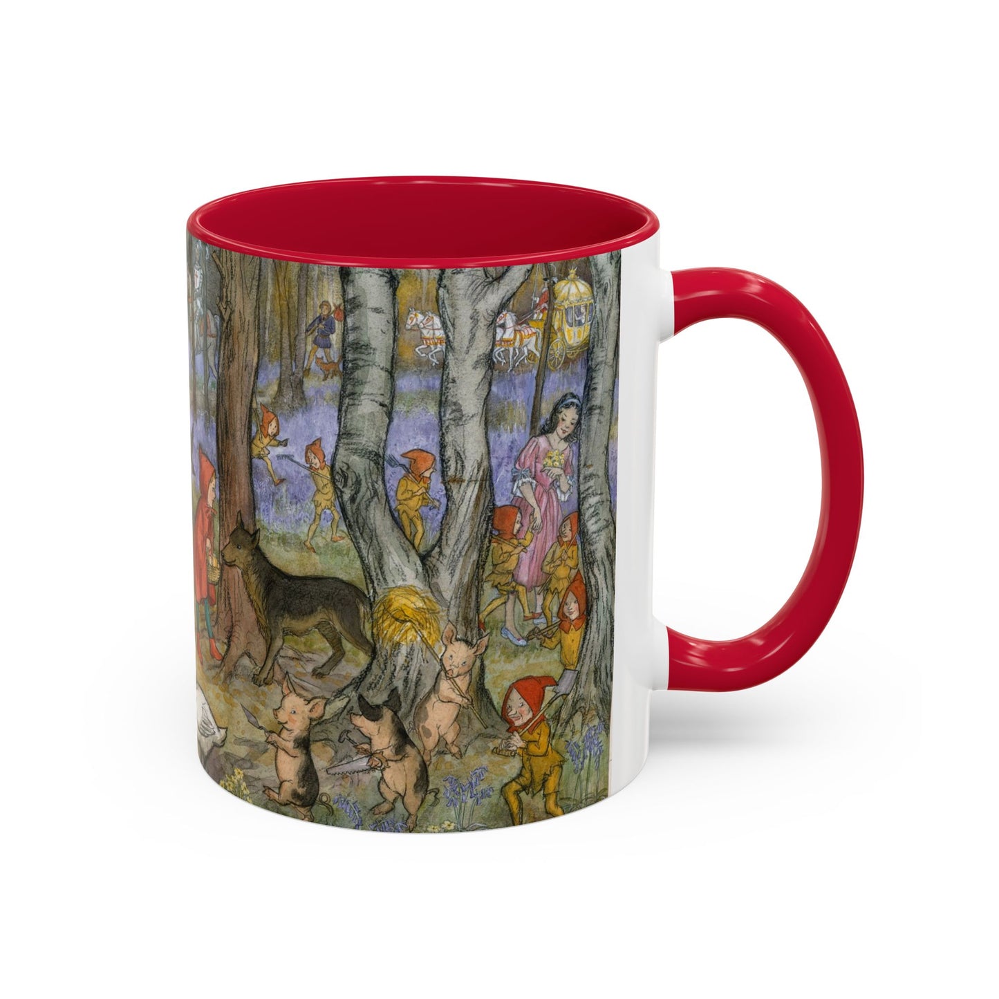 All the Fairy Stories Red Mug