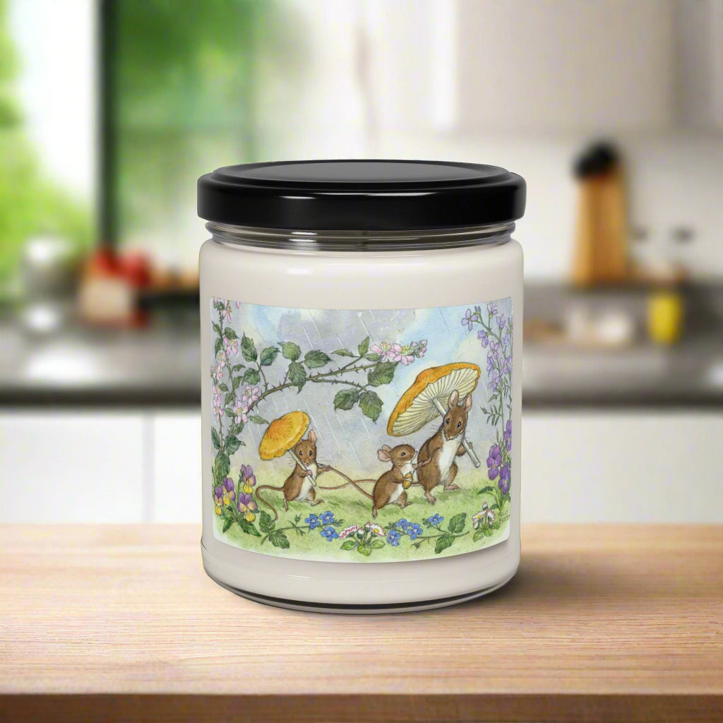 Rainy Day Mice Scented Soy Candle