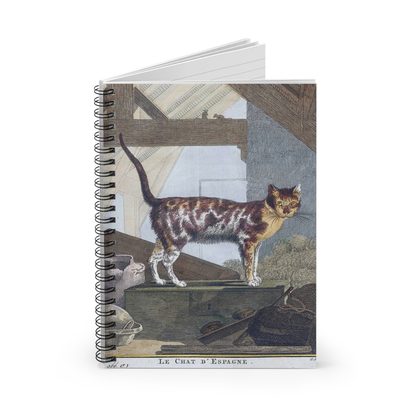 Spiral Notebook - French cat