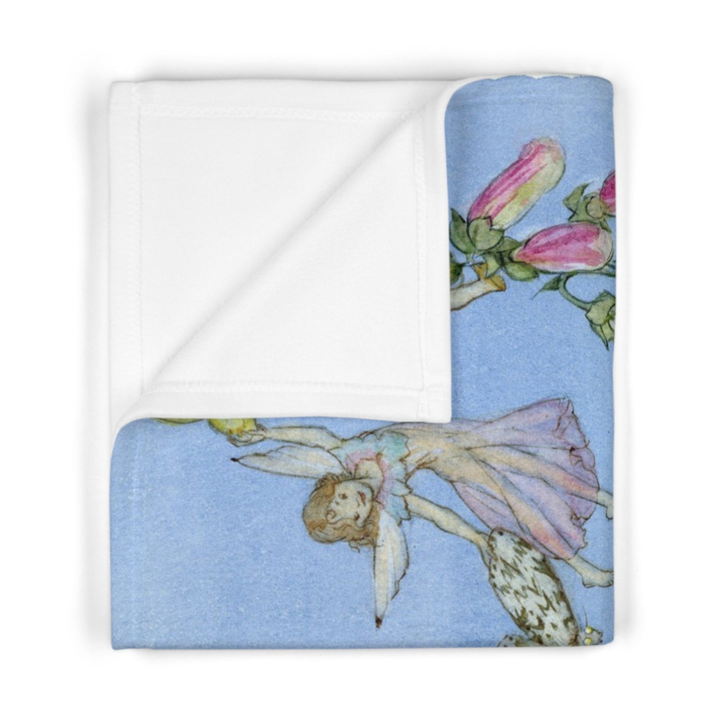 Fairies and Foxgloves Baby Blanket - Soft fleece