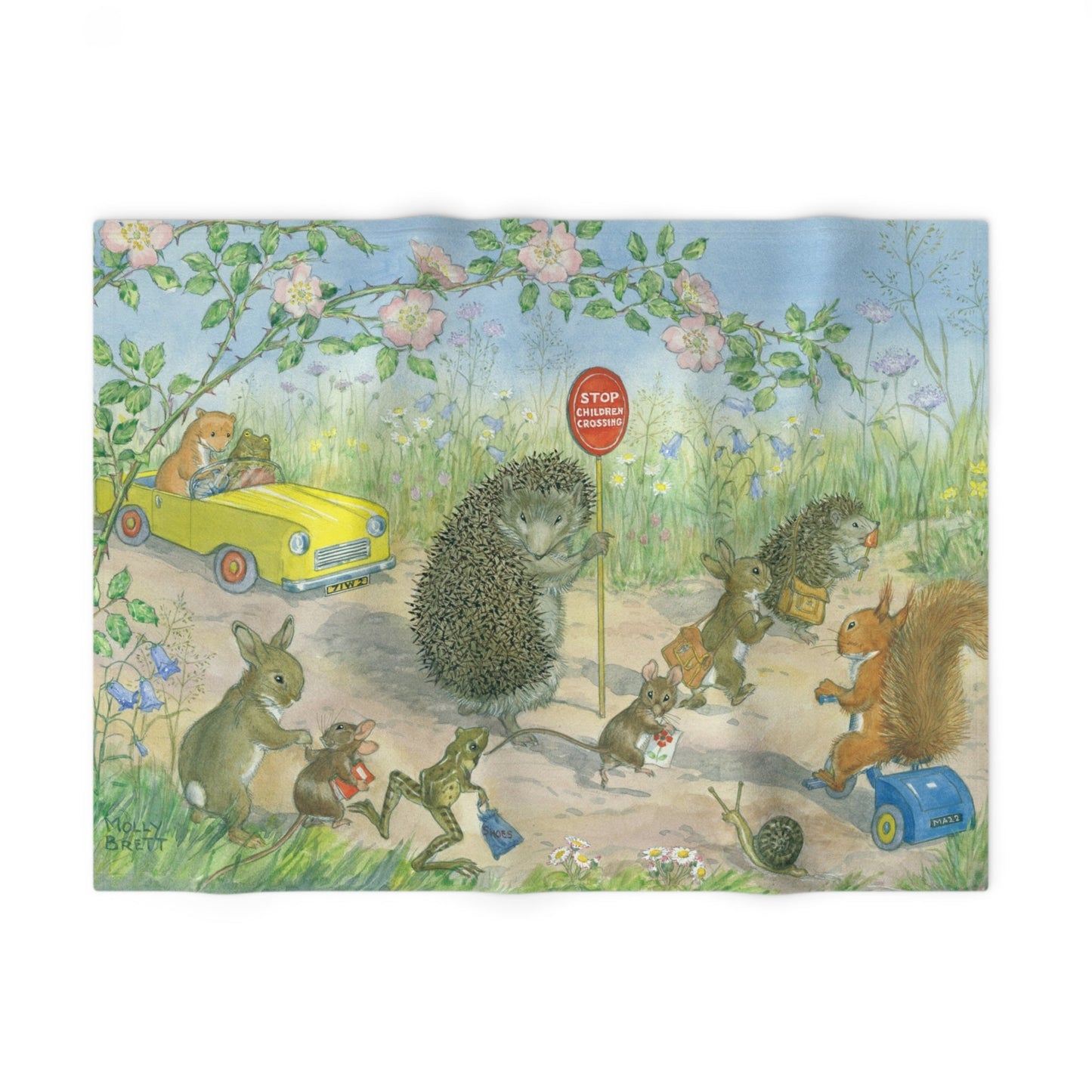 School Crossing Baby Blanket - Soft Fleece