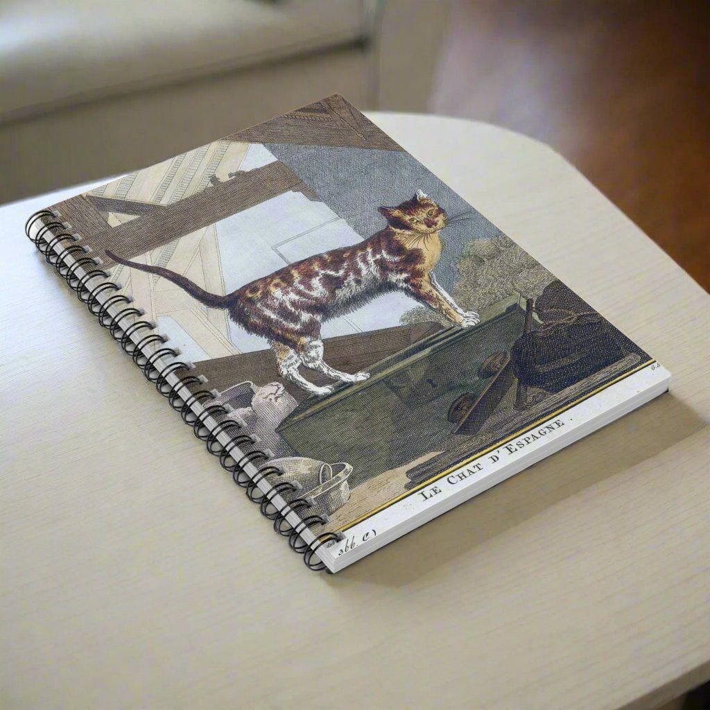 Spiral Notebook - French cat