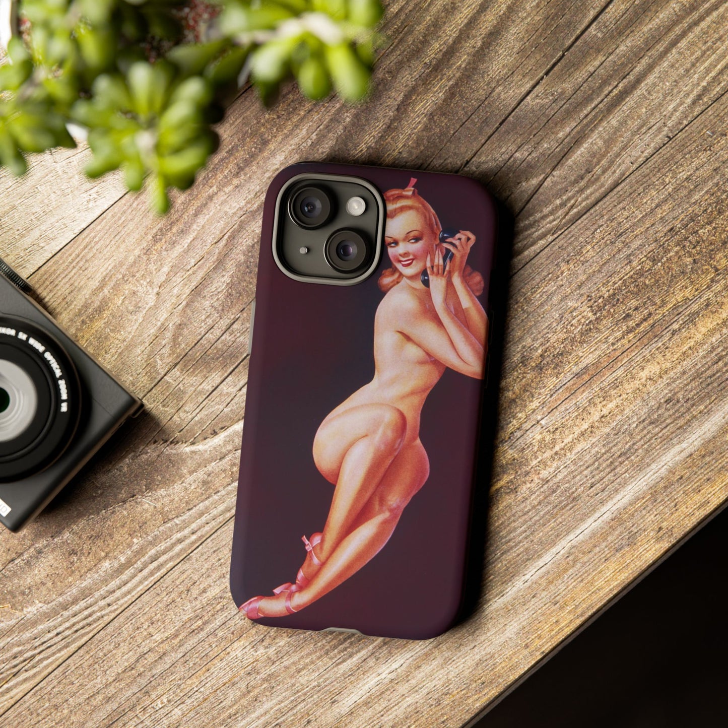 iPhone 15 Case - Pin Up, I Have Nothing On Tonight