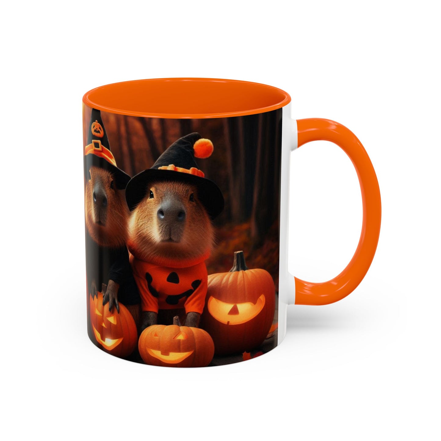 Halloween capybara mug