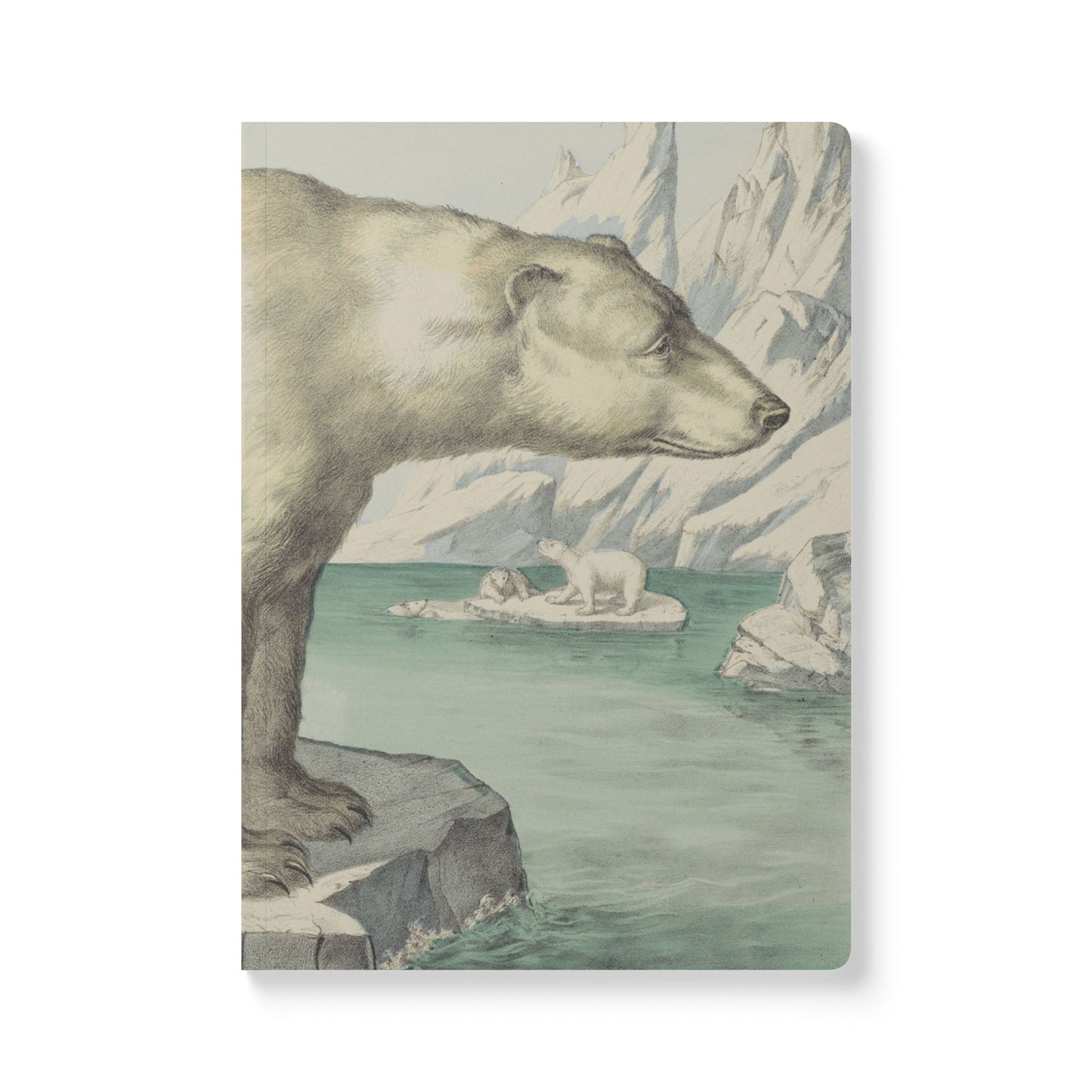 Softcover Journal - vintage polar bear