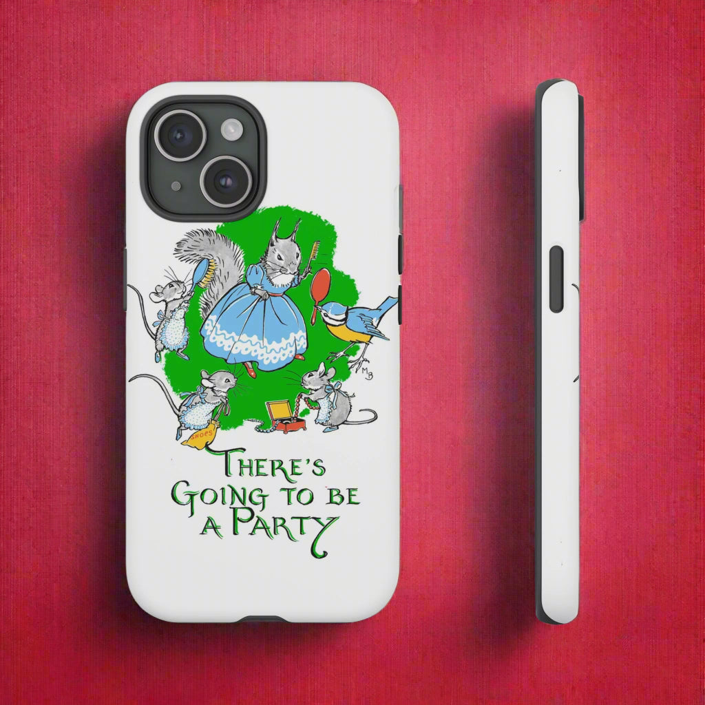 woodland animals phone case party squirrel mouse blue tit quirky kitsch funny design Molly Brett