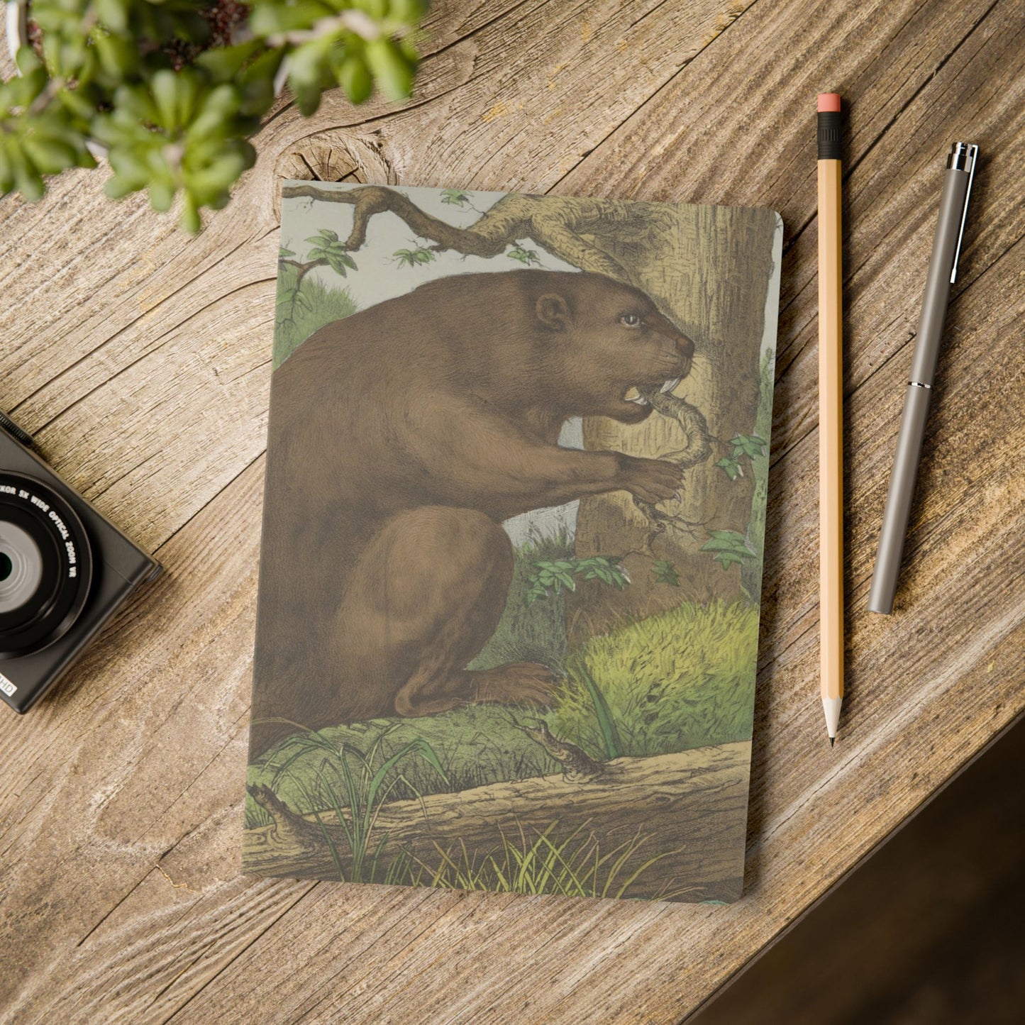 Softcover Journal - vintage beaver