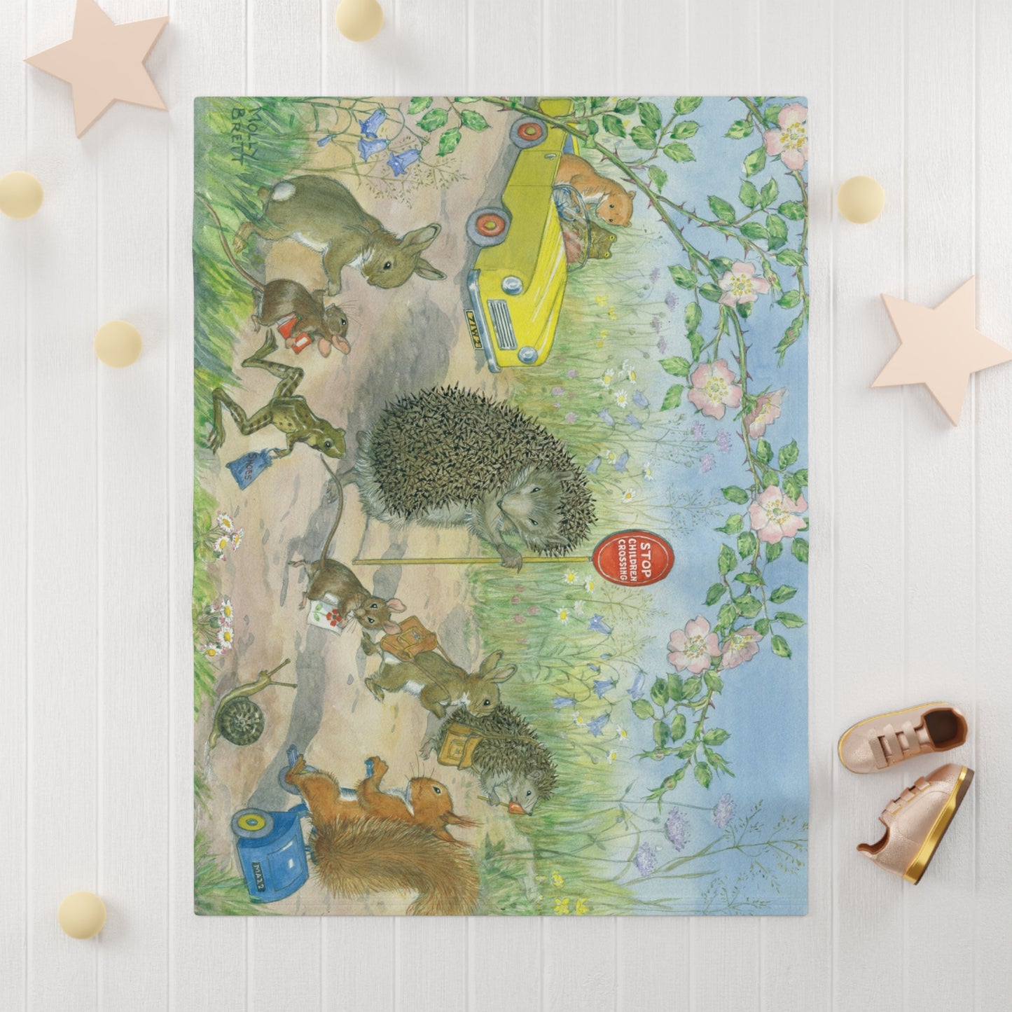 School Crossing Baby Blanket - Soft Fleece