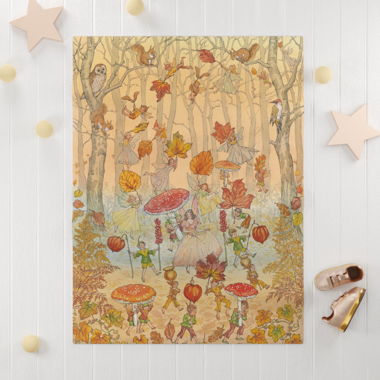 Fall Dance Baby Blanket - Soft Fleece