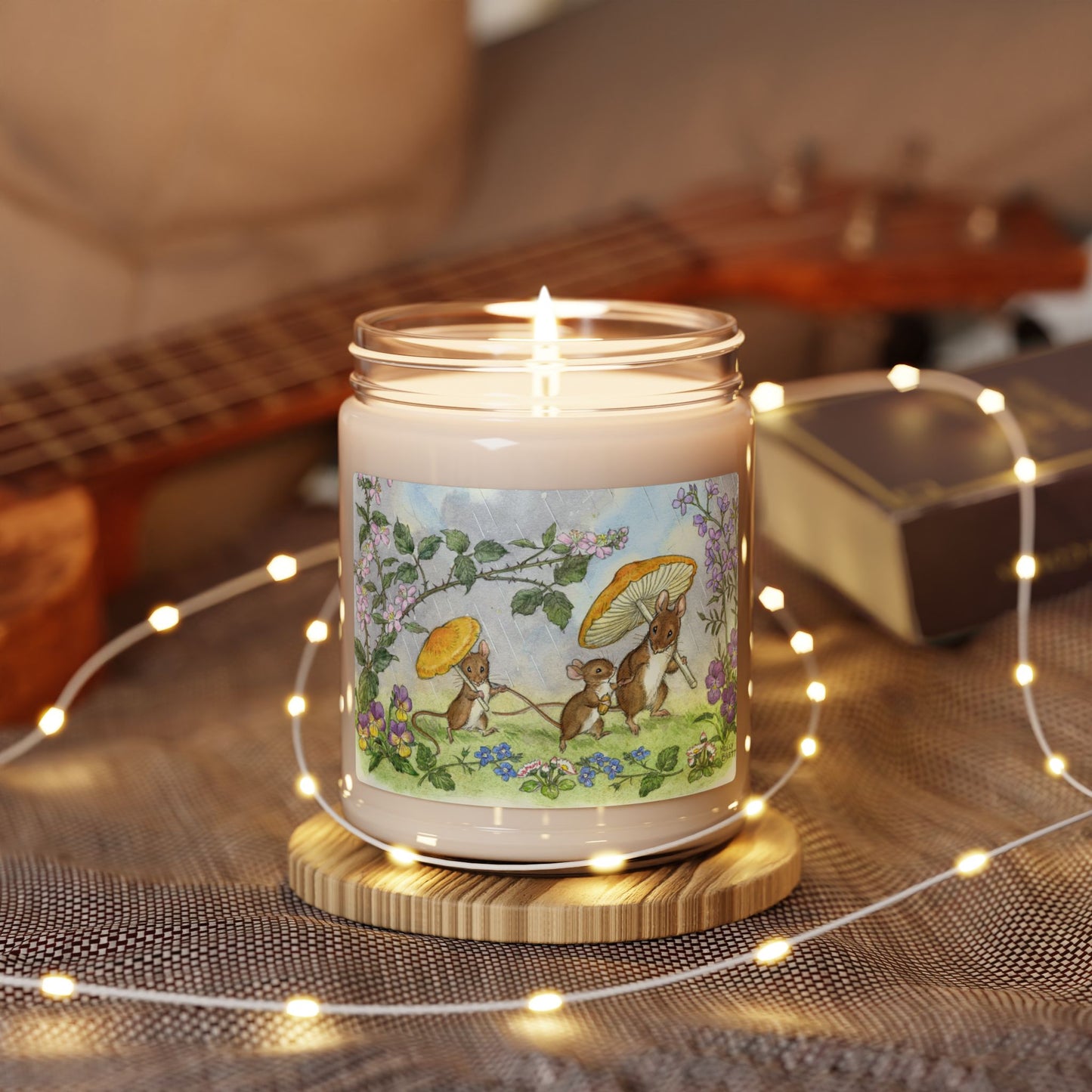 Rainy Day Mice Scented Soy Candle