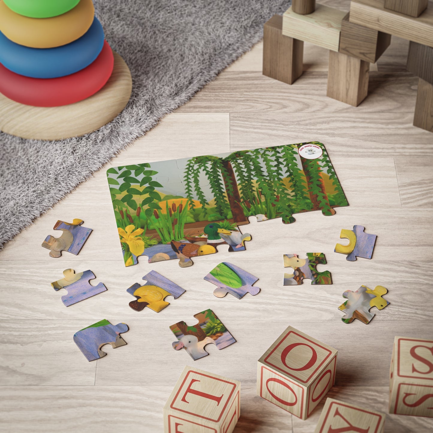 Kids' Puzzle, 30 Piece - Five Little Ducks