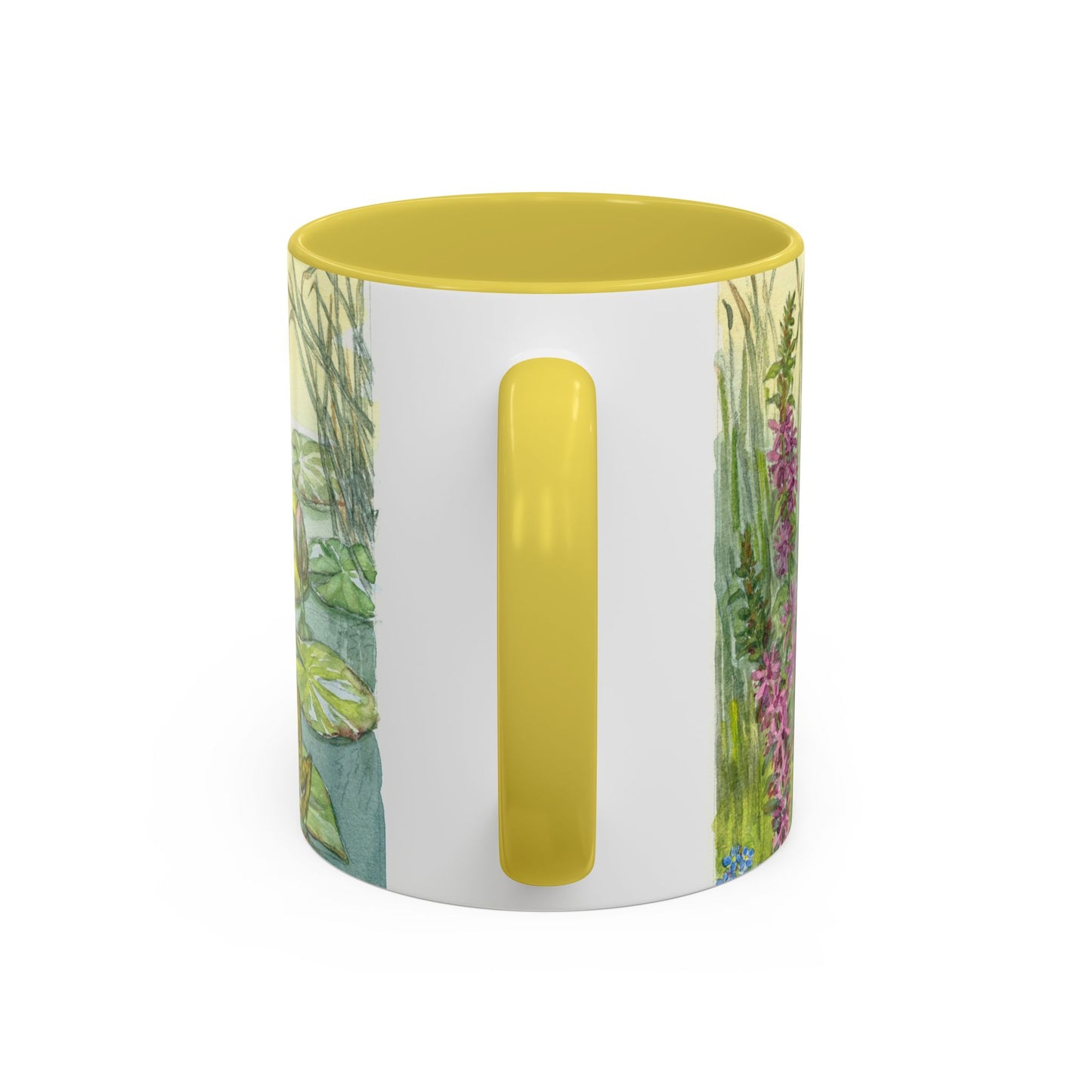 Naughty Frogs Yellow Mug