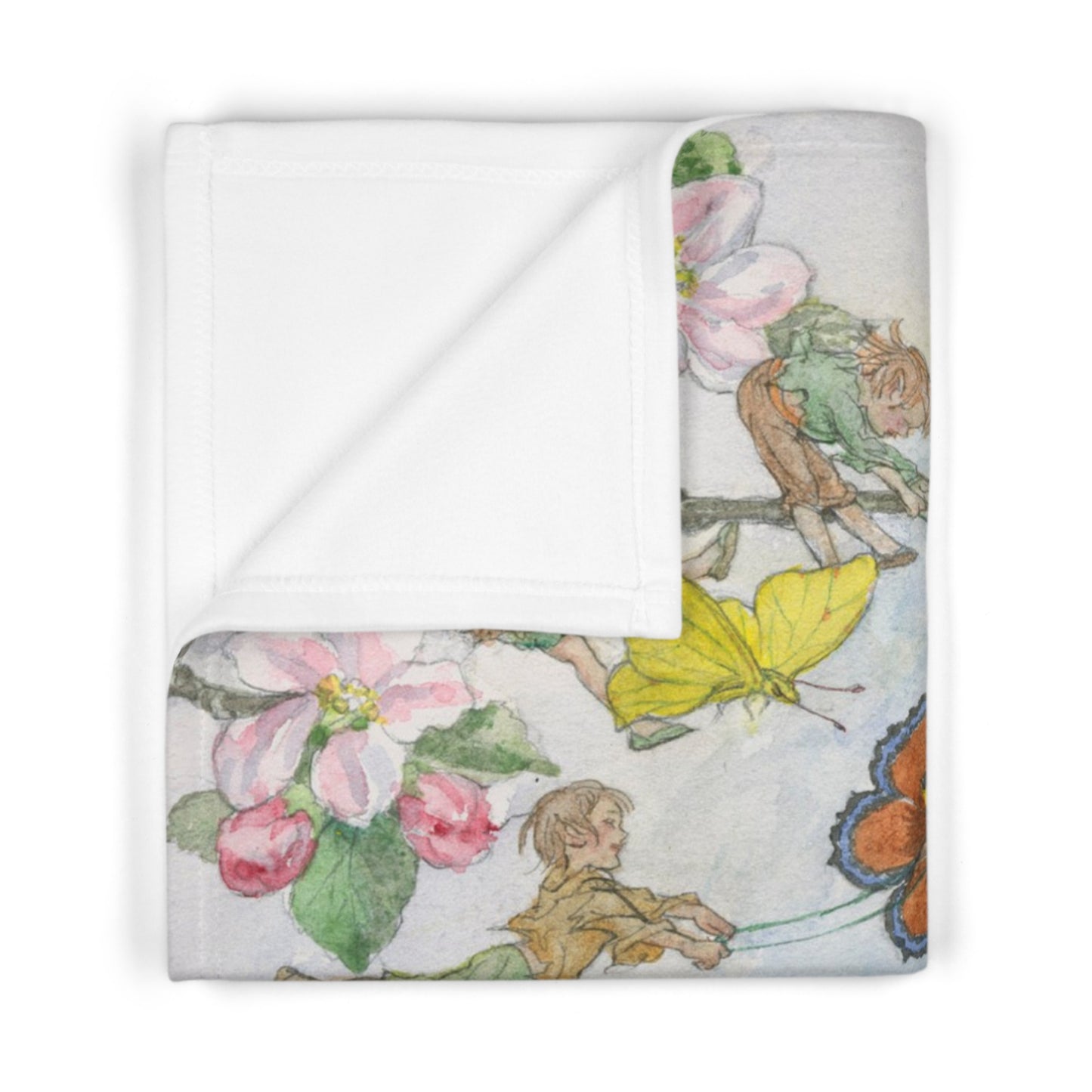 Butterfly Fairies Baby Blanket - Soft fleece
