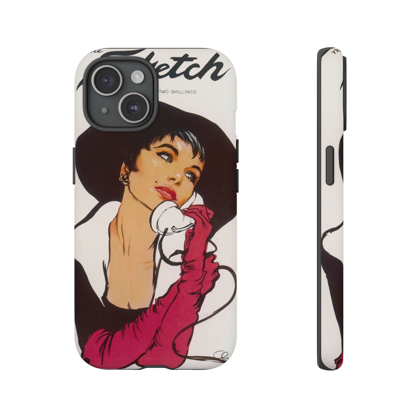 iPhone 15 Case - Pin Up, The Sketch