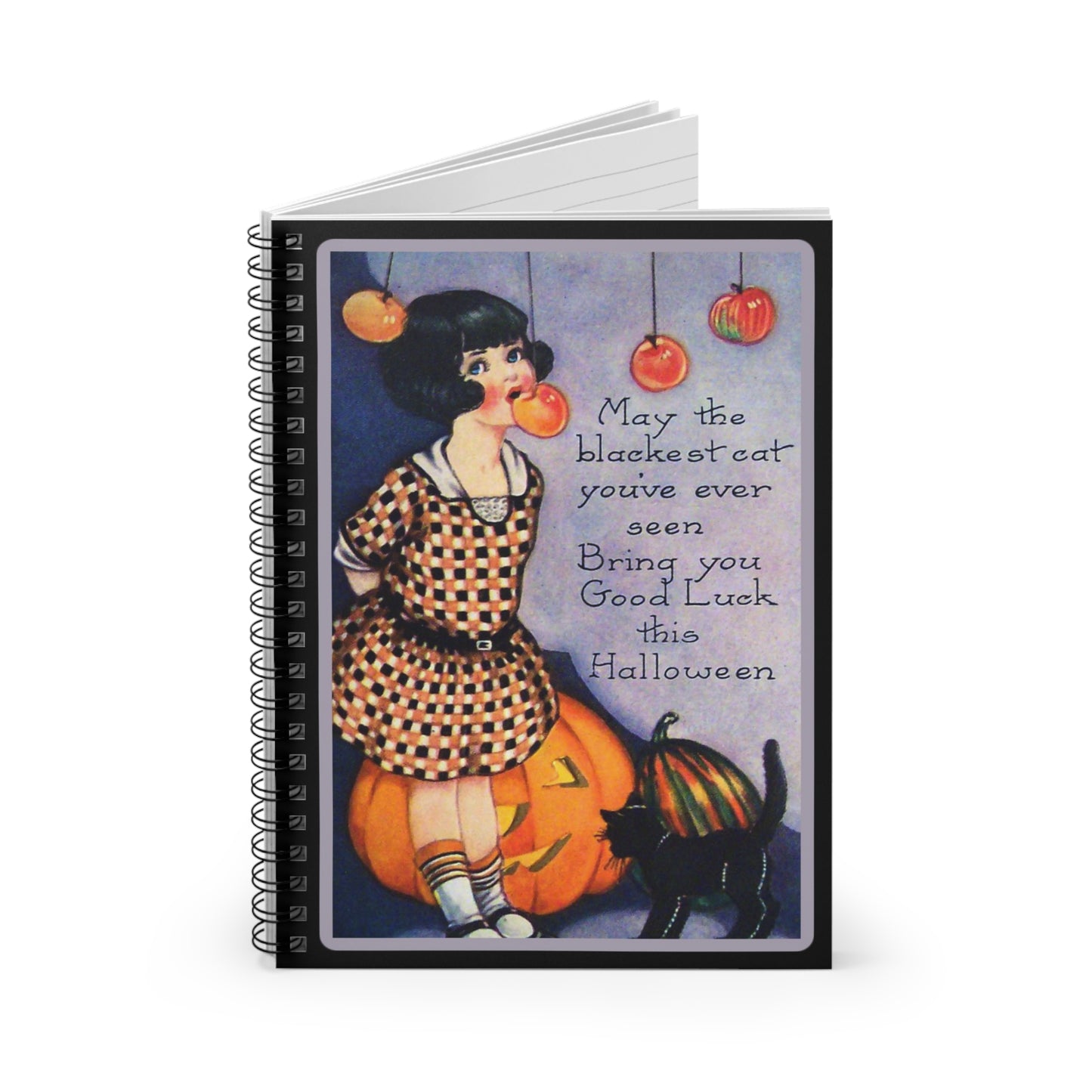 Spiral Notebook - Halloween girl