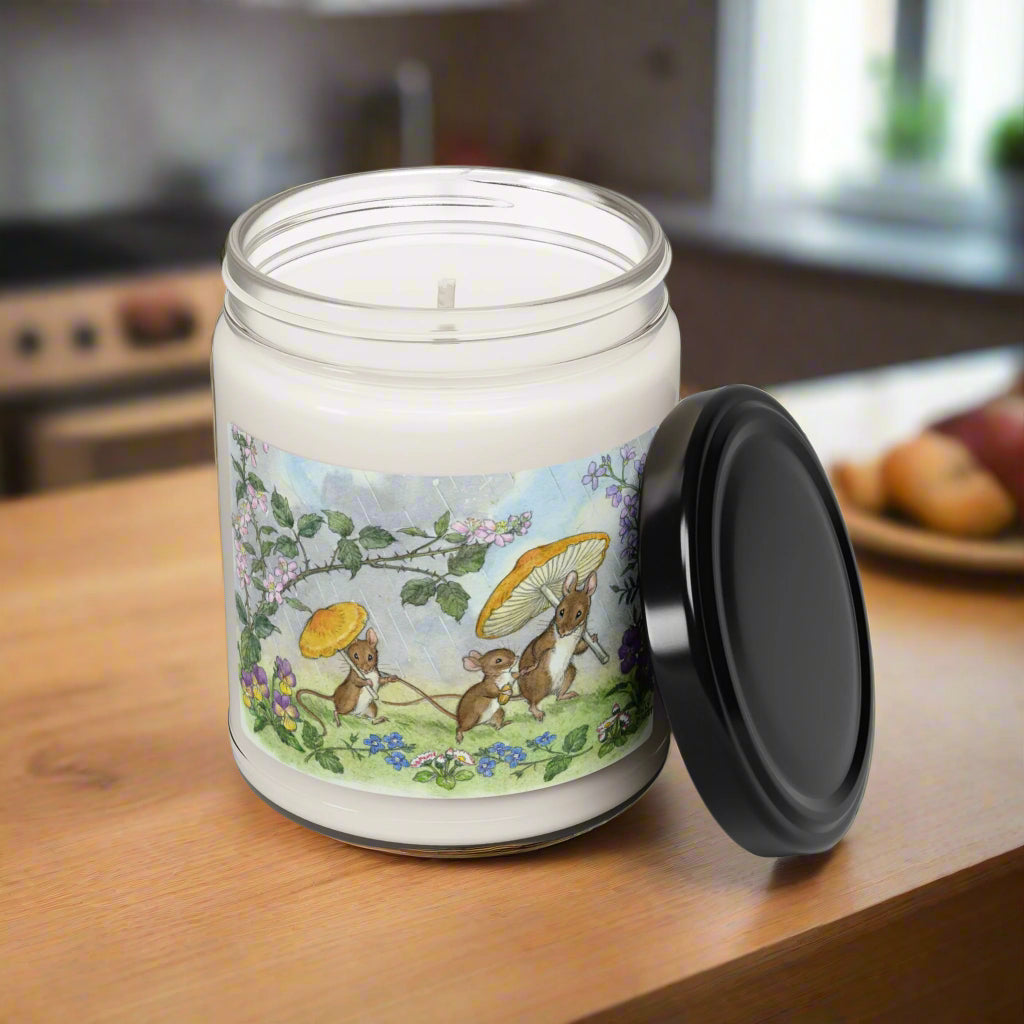 Rainy Day Mice Scented Soy Candle