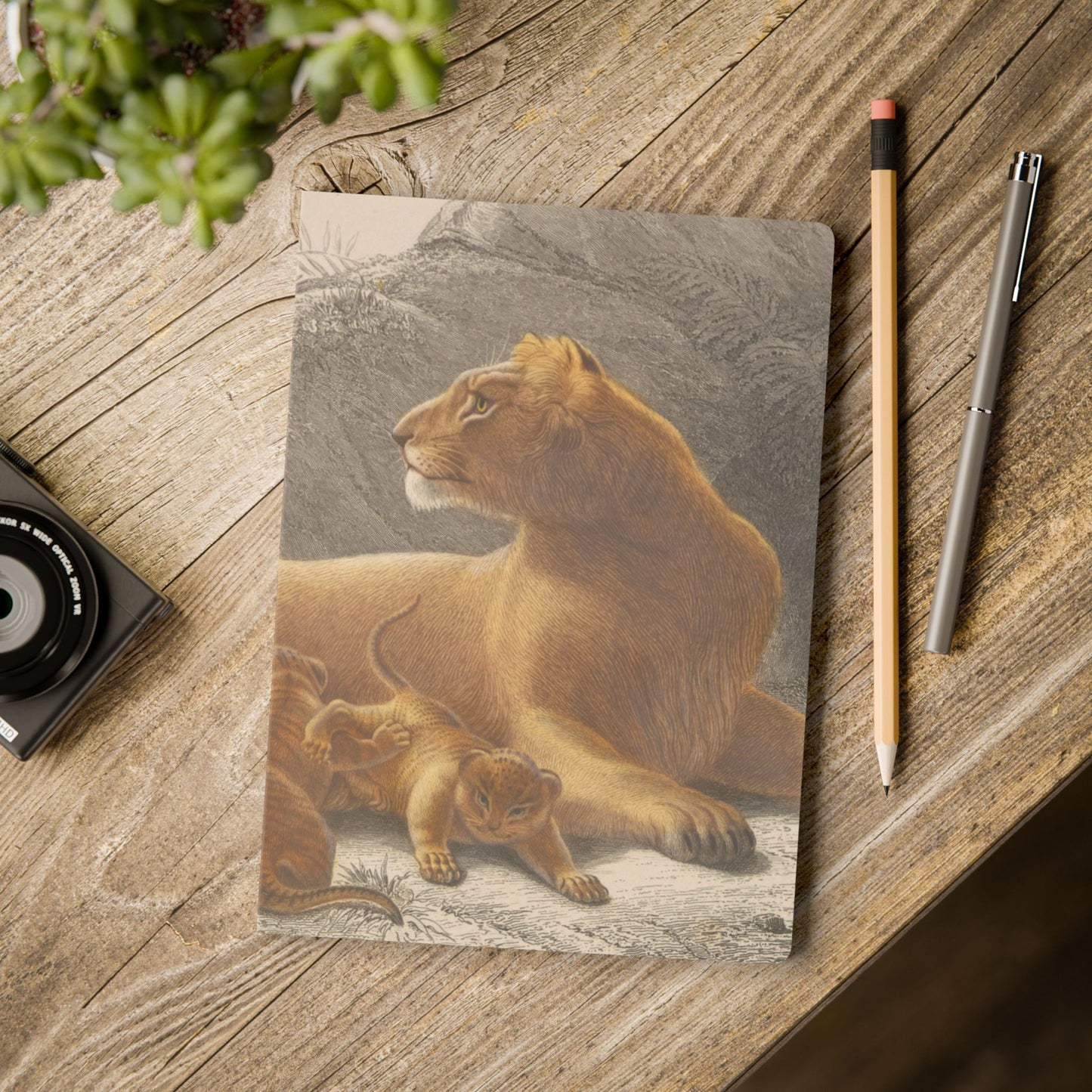 Softcover Journal - vintage lion