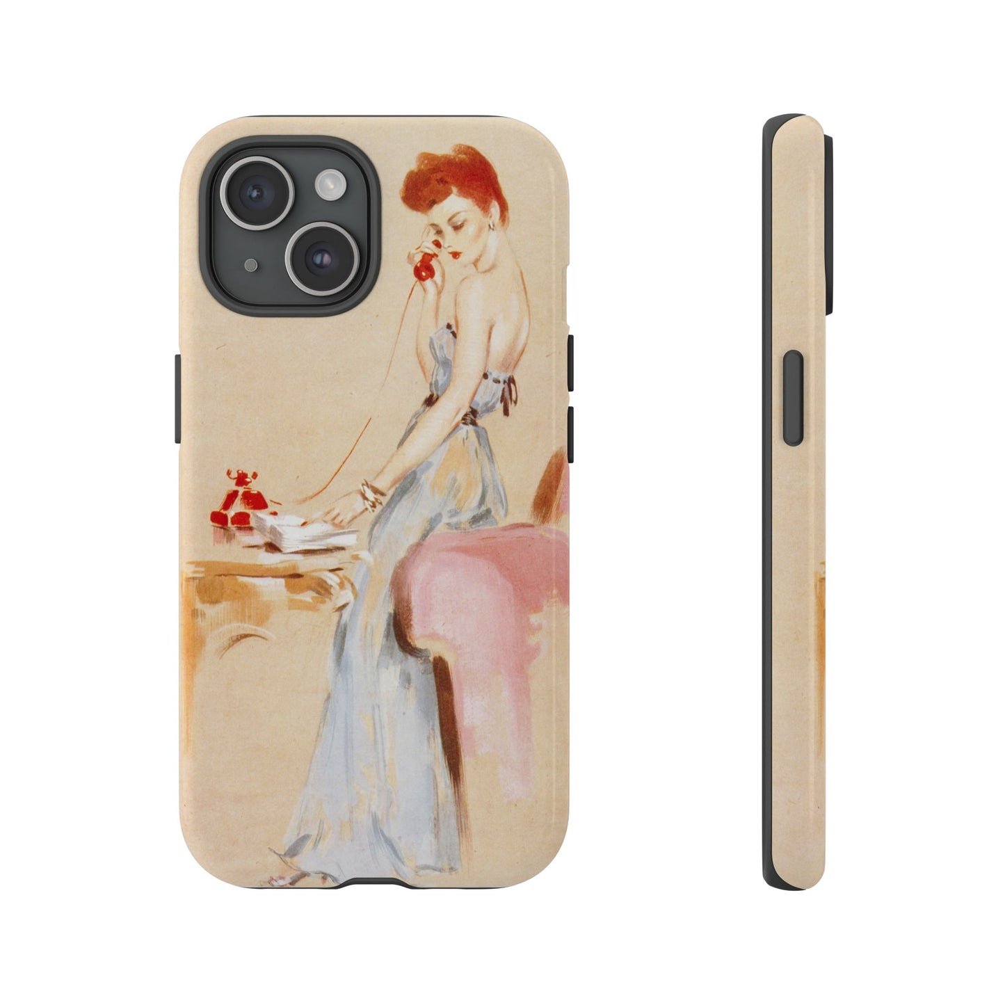 iPhone 15 Case - Pin Up, Redhead