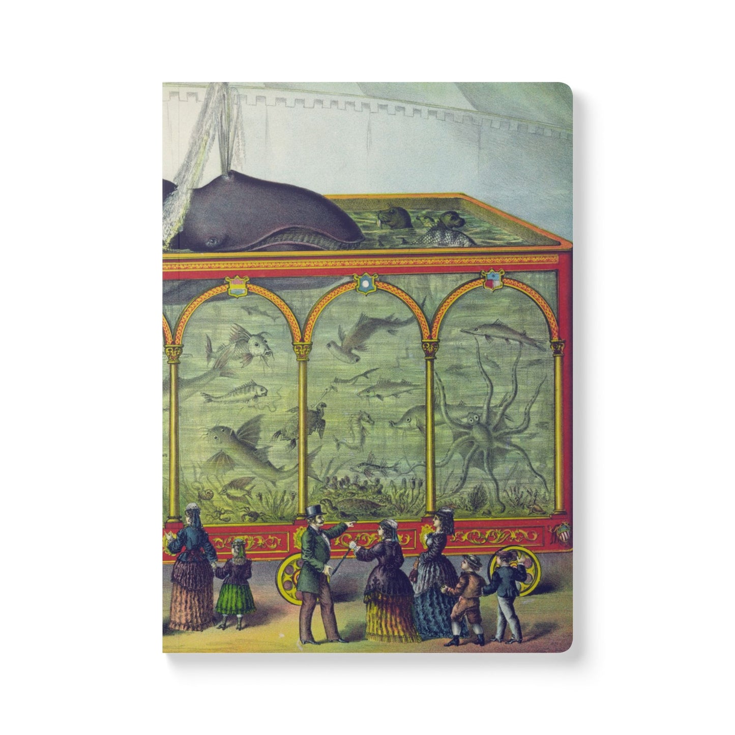 Softcover Journal - vintage whale tank