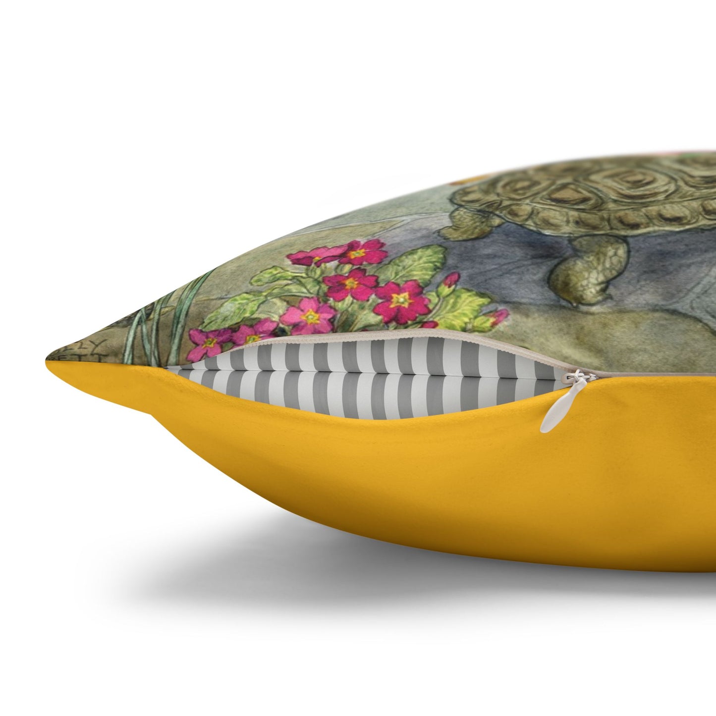 Faux suede pillow - Fairy Pond