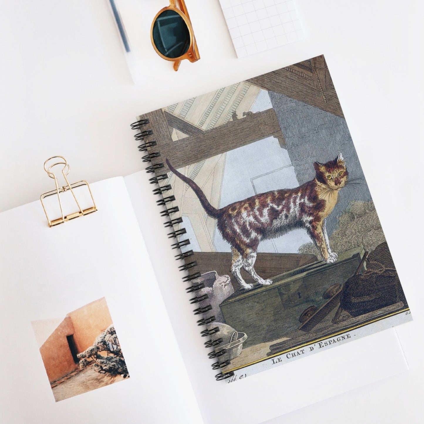 Spiral Notebook - French cat