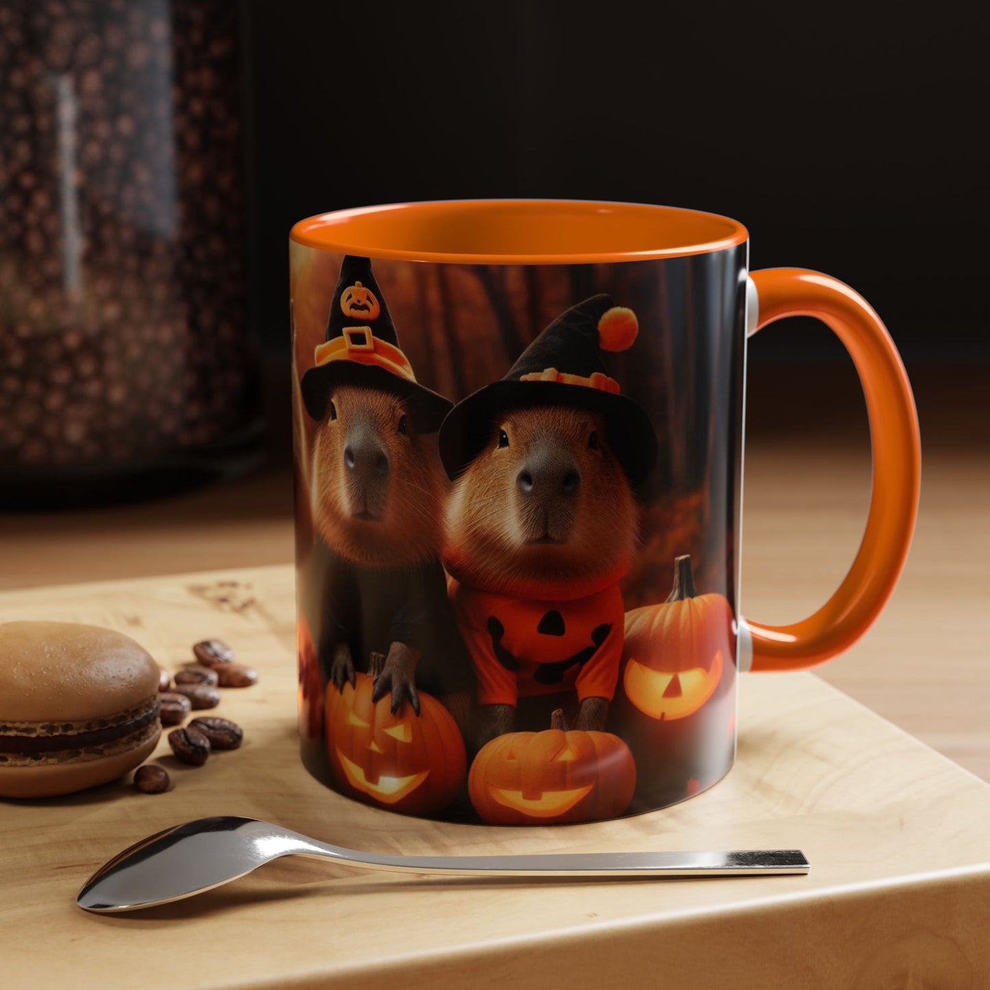 Halloween capybara mug