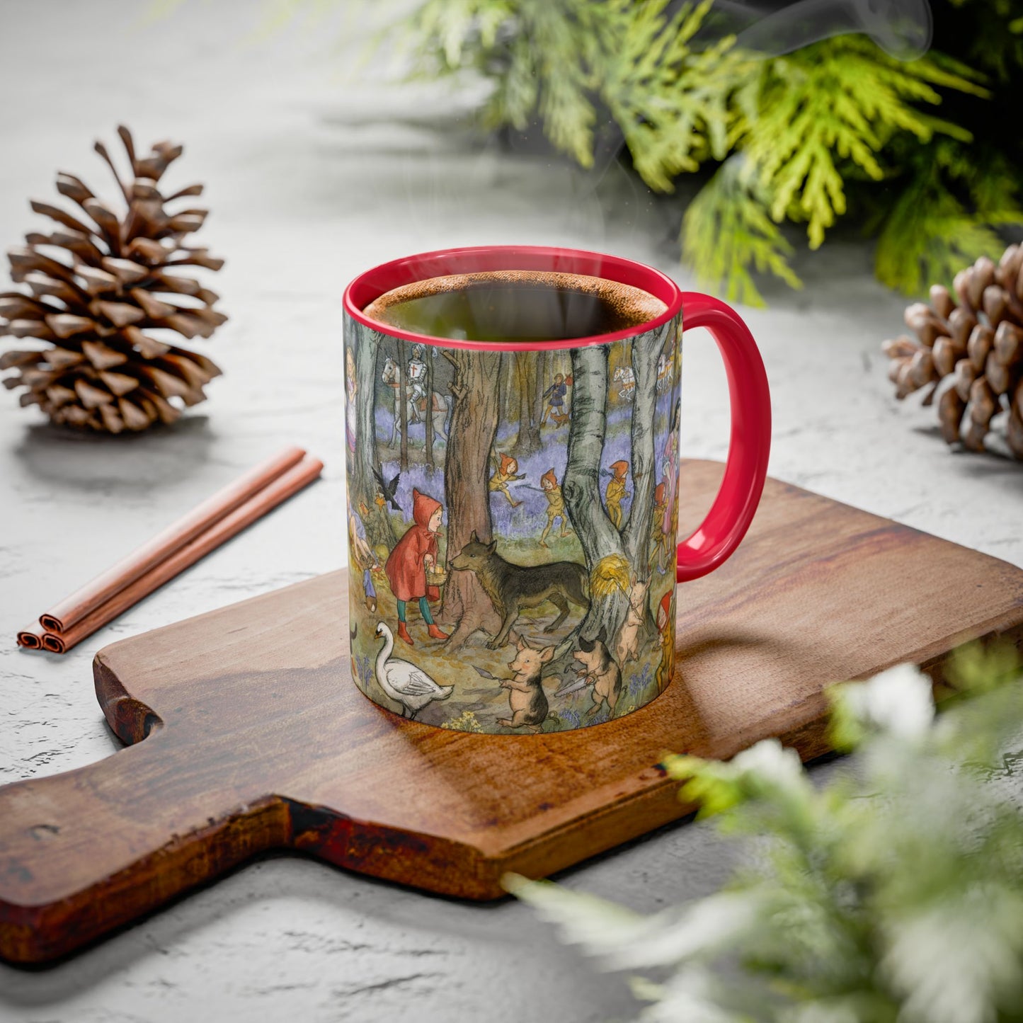 All the Fairy Stories Red Mug