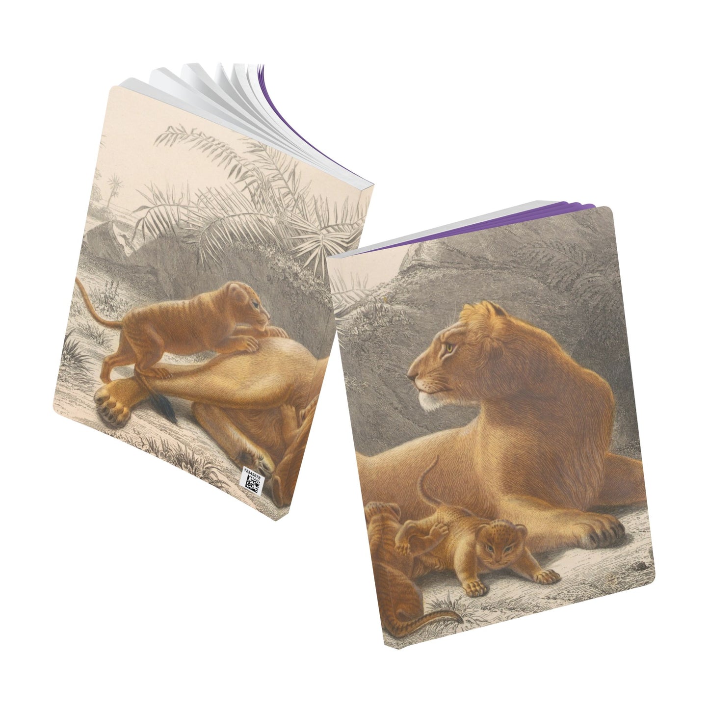 Softcover Journal - vintage lion