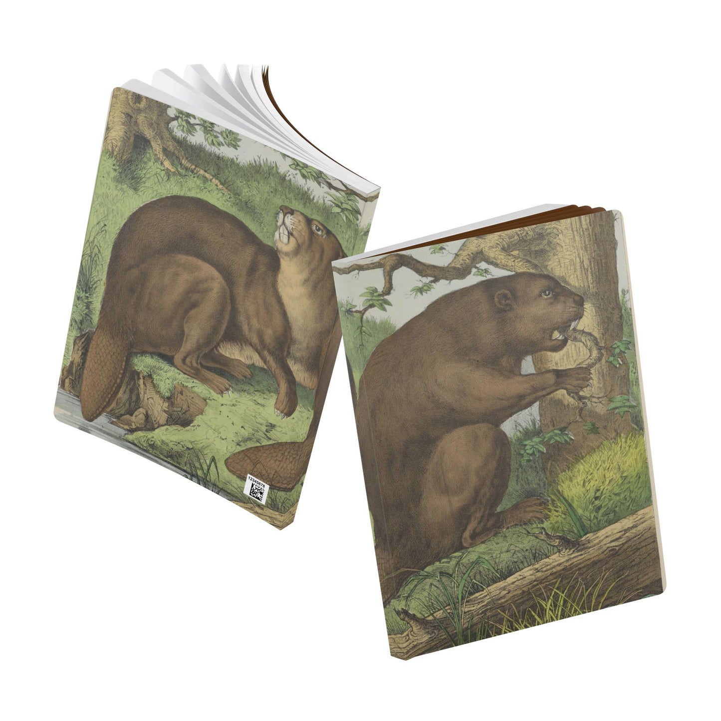 Softcover Journal - vintage beaver