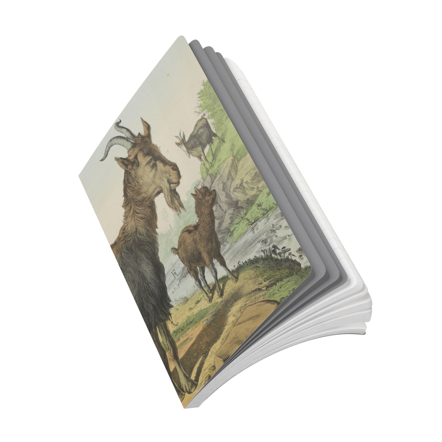 Softcover Journal - vintage goat