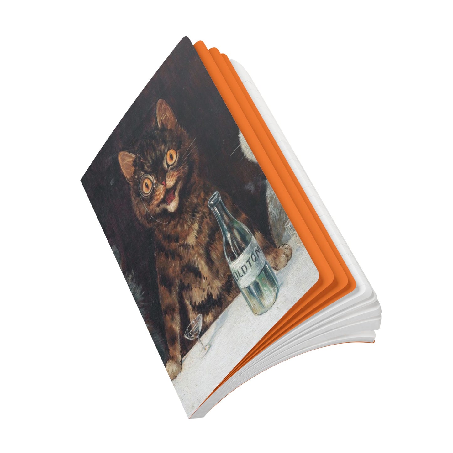 Softcover Journal - vintage smoking and drinking cats