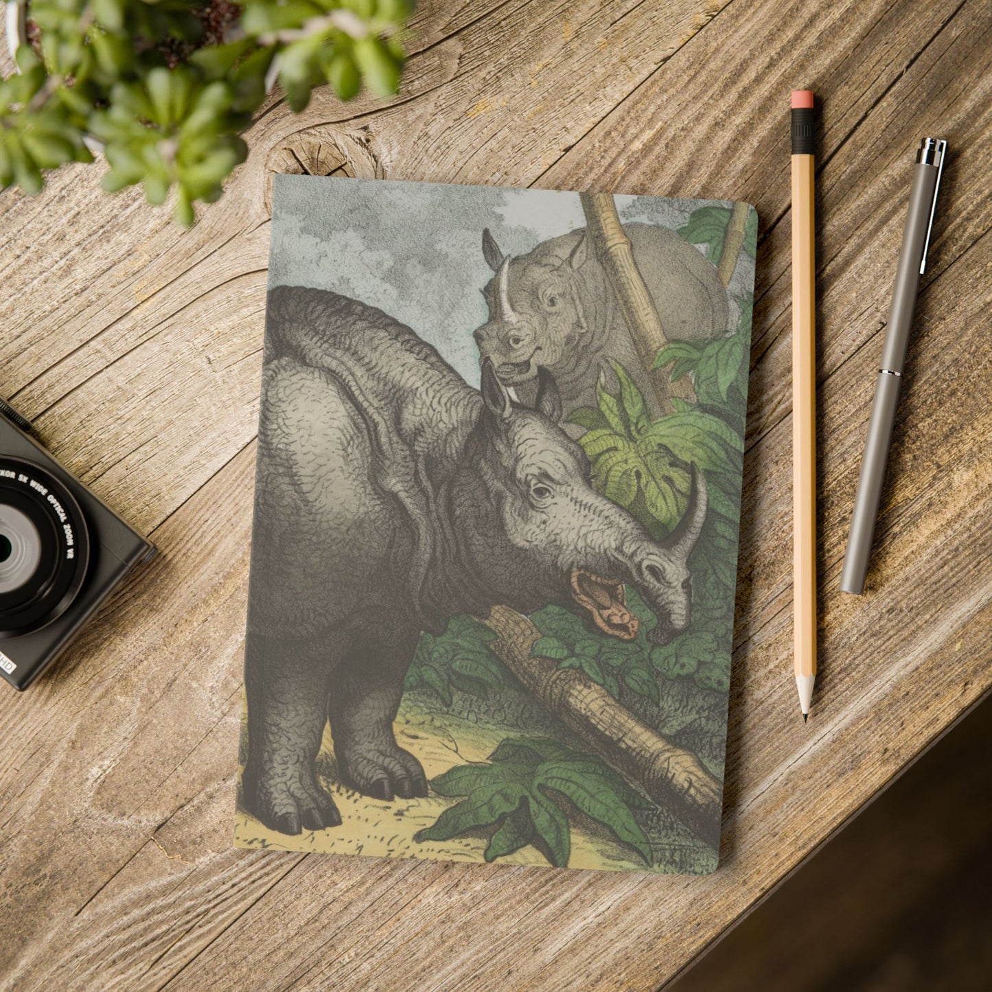 Softcover Journal - Vintage rhino