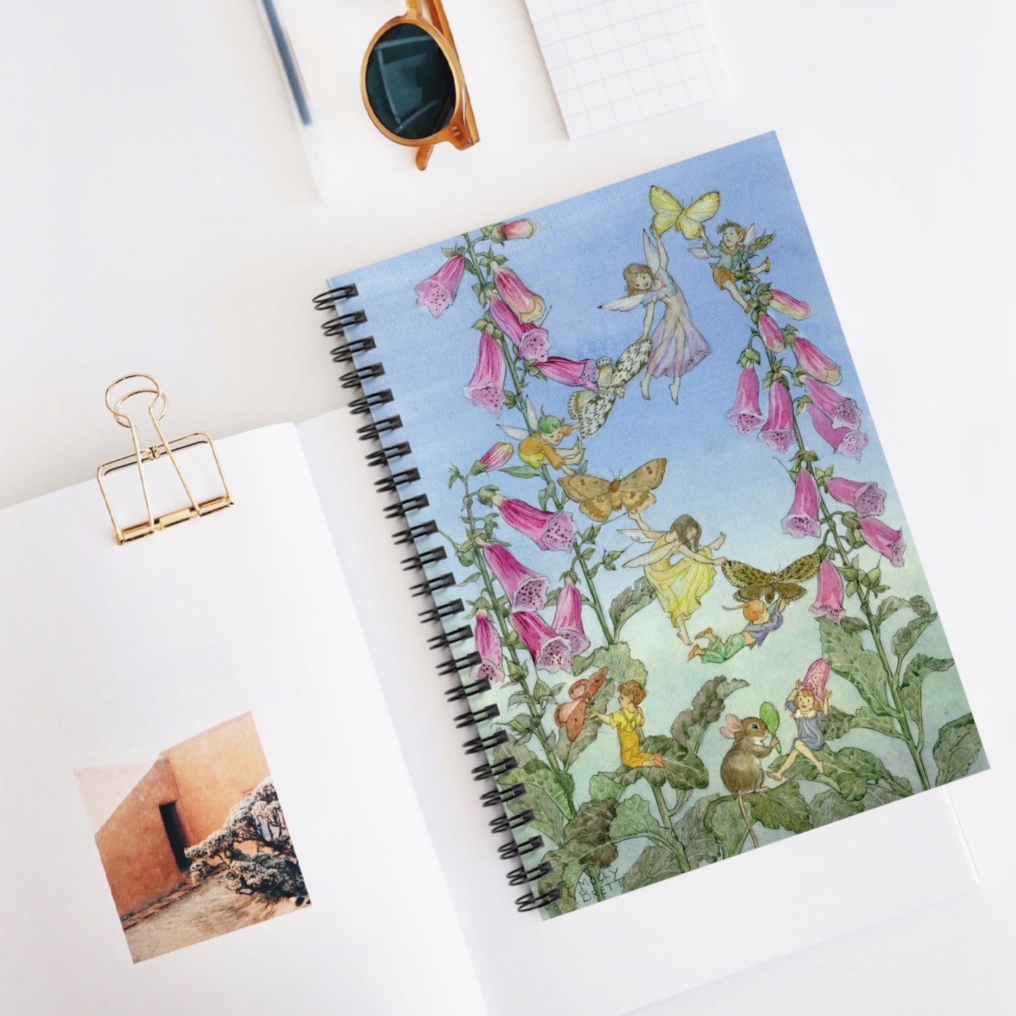 Spiral Notebook - Fairies and Foxgloves