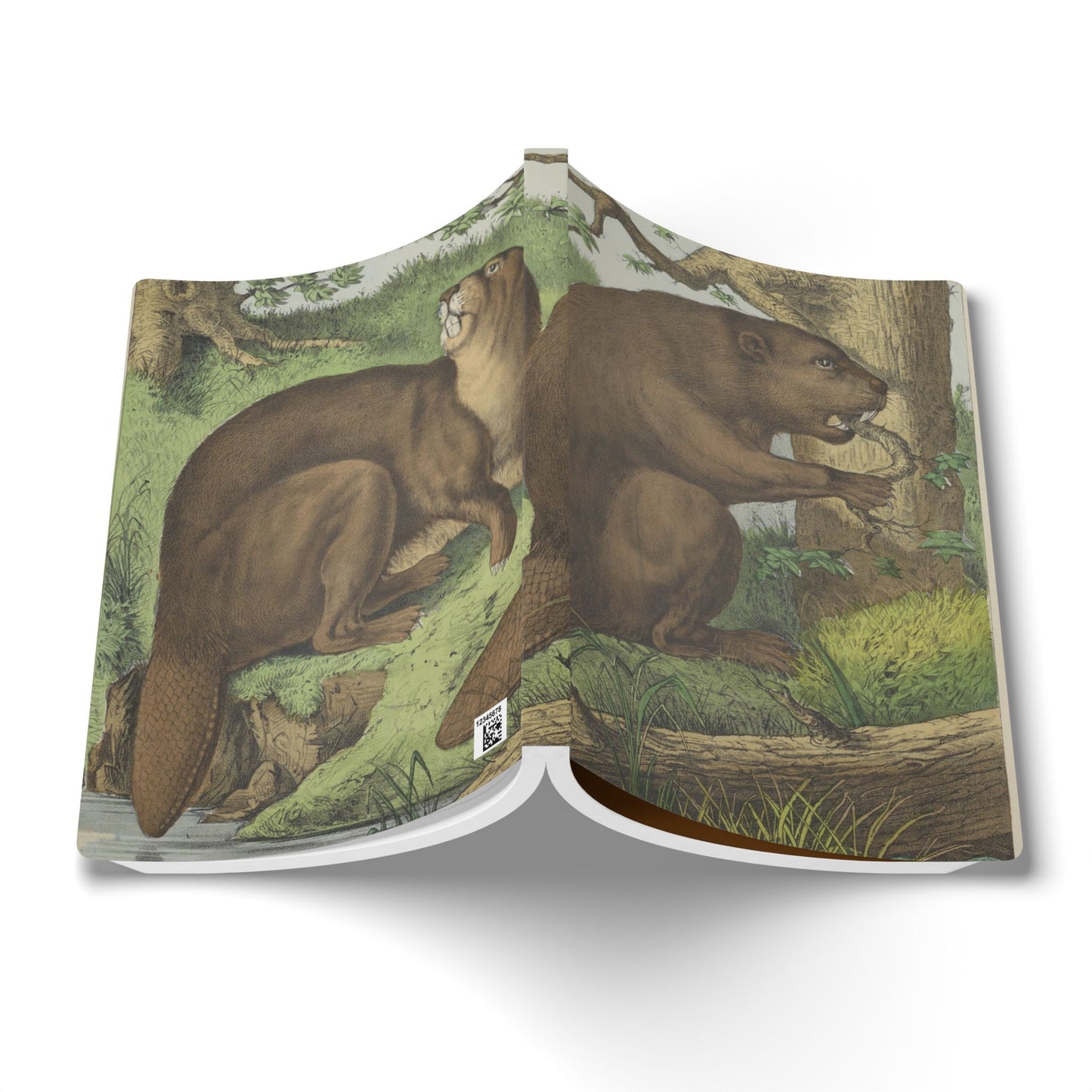 Softcover Journal - vintage beaver