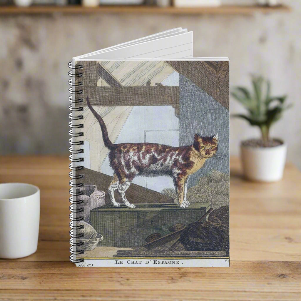 Spiral Notebook - French cat