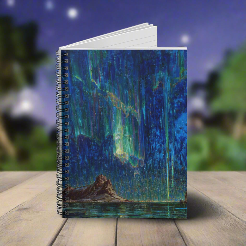 Spiral Notebook - Aurora borealis