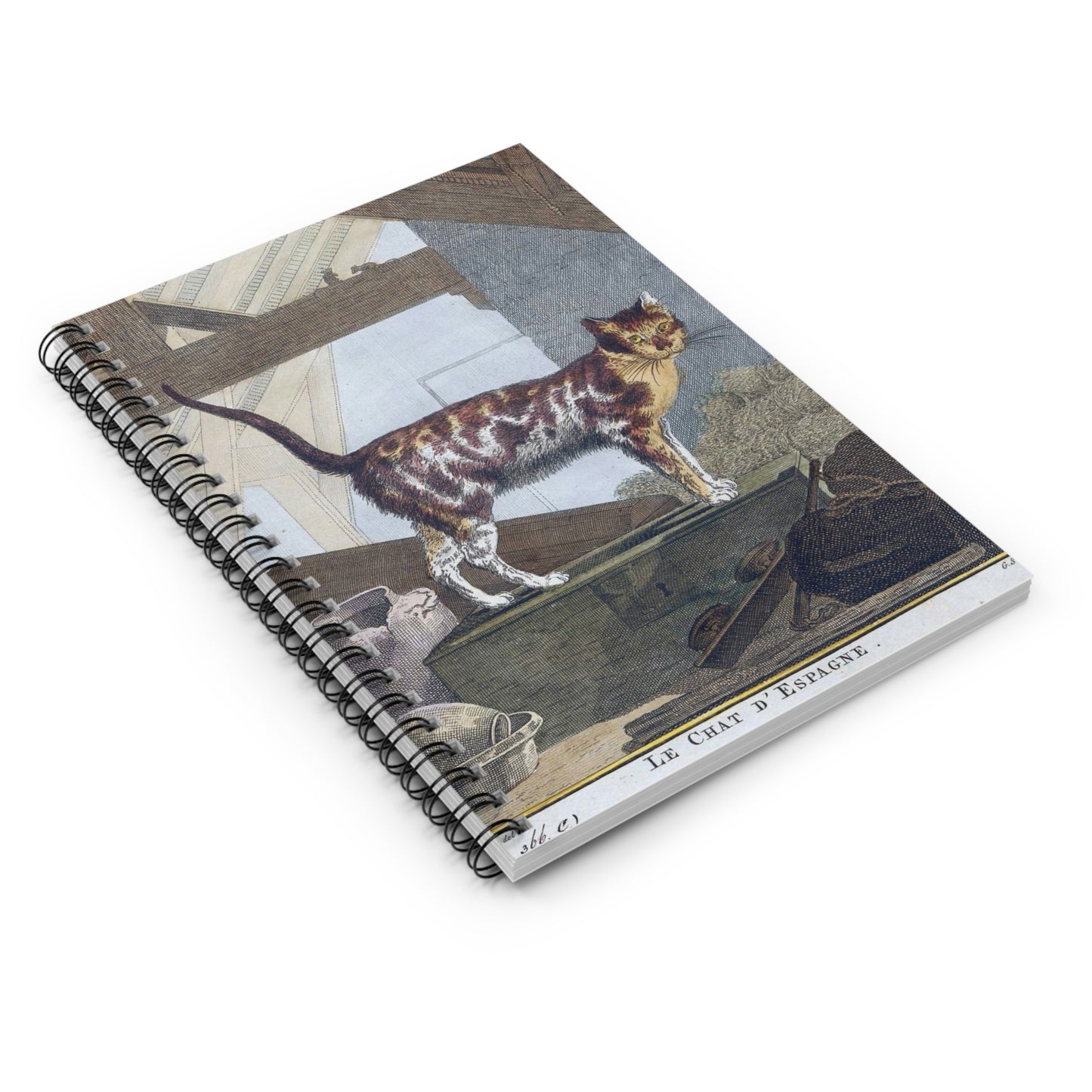 Spiral Notebook - French cat