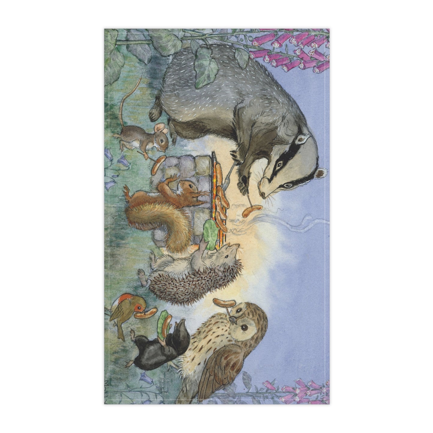 Badger's BBQ Tea Towel