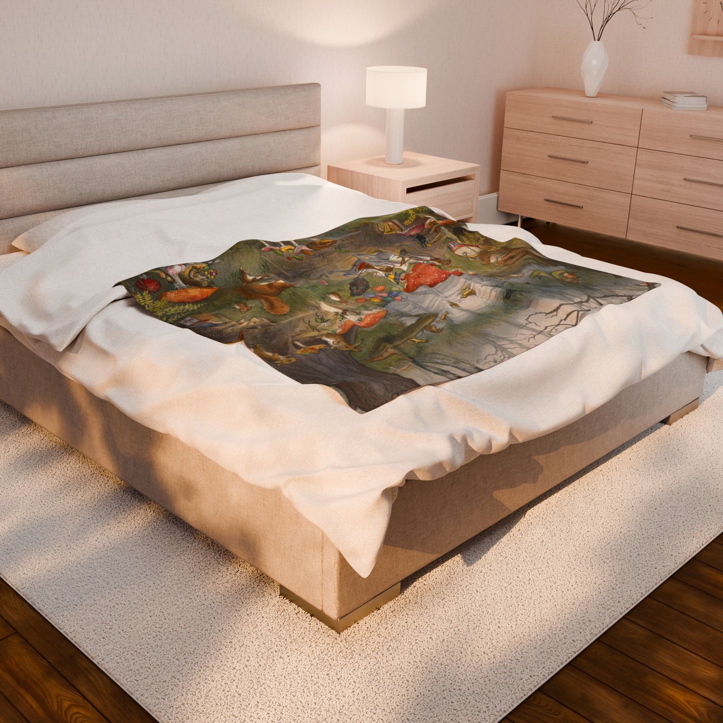 Toadstool Fair Plush Blanket